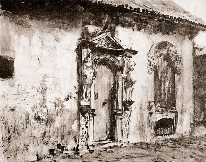  Adolpyh Von Menzel —— 有巴洛克式门面的房子